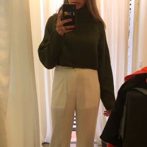 Cozy army green sweater